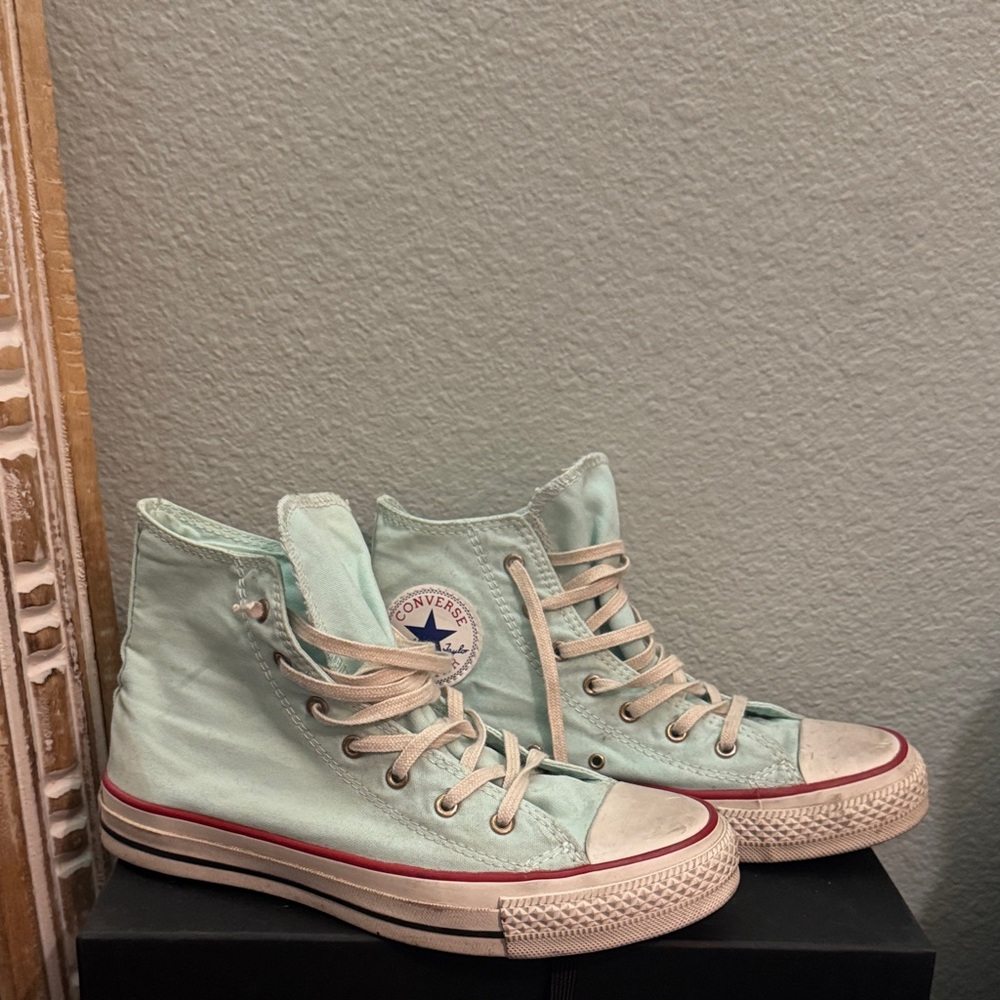 Converse Mint Blue Canvas High-Tops